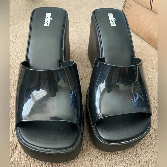 Melissa Black Jelly Platforms in US 9 - Picture 2 of 6